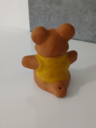 Fischietto Orso Terracotta Fatto a Mano