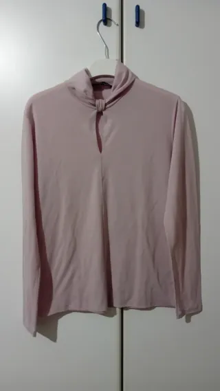 Maglia collo alto annodato donna/ragazza