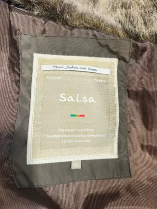 Abrigo Salsa acolchado cuello pelo