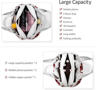 Bolso de Mujer Casual de Hombro PU Cuero Blanco