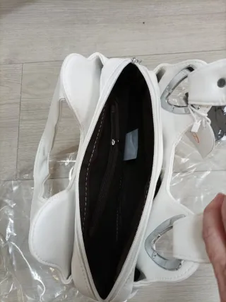 Bolso de Mujer Casual de Hombro PU Cuero Blanco