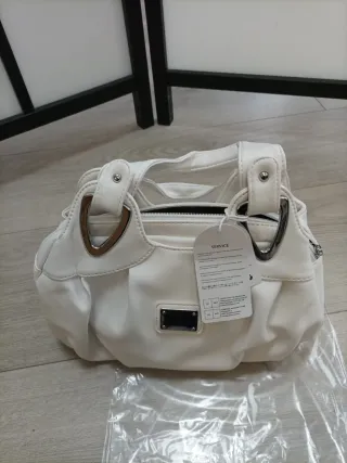 Bolso de Mujer Casual de Hombro PU Cuero Blanco