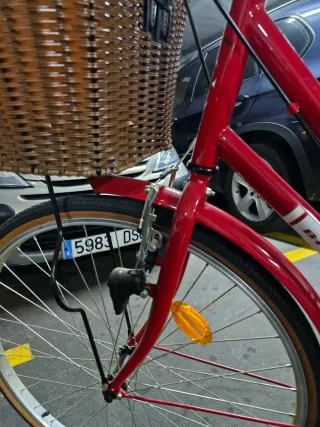 Bicicleta Paseo Mujer Roja Urbana 28