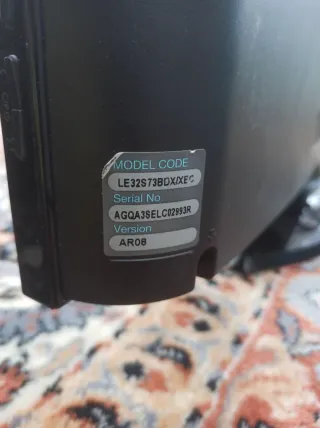 Televisión TV Samsung Negra