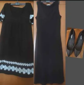 Lote 2 vestiti e scarpe nere