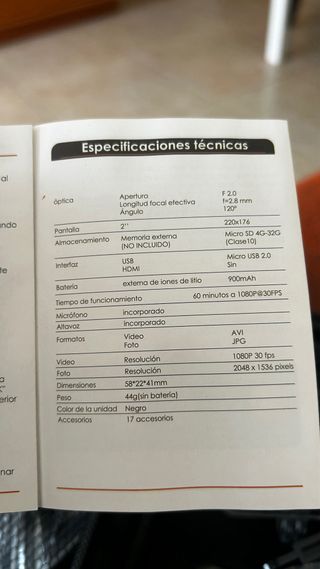 Cámara Acción NK AC3056 (1080p WiFi) con Maletín