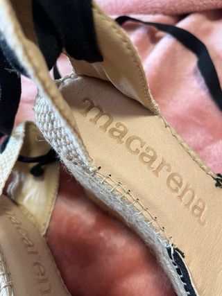 Cuñas Macarena Beige y Negro