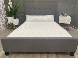 Cama Matrimonial Gris Tela