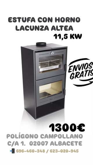 Estufa Lacunza Altea con Horno 11,5 KW