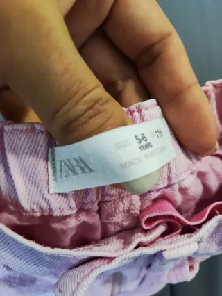 Calções Zara Rosa 5/6 anos