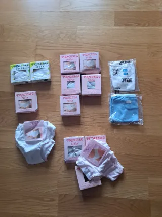 14 Braguitas niña Princesa Talla 10-12