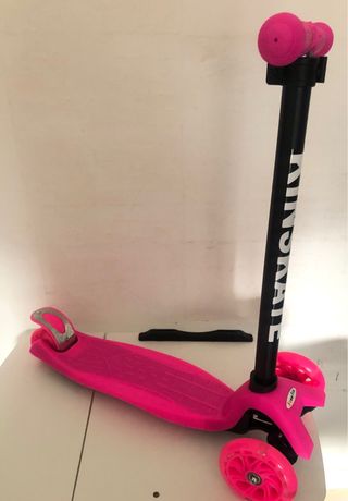 Trotinete 3 rodas infantil rosa