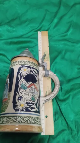 Boccale birra Germania coperchio zinco