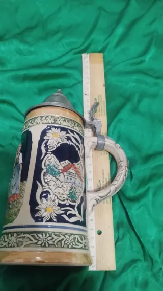 Boccale birra Germania coperchio zinco