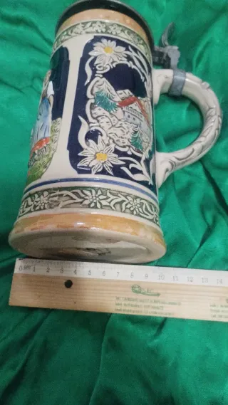 Boccale birra Germania coperchio zinco