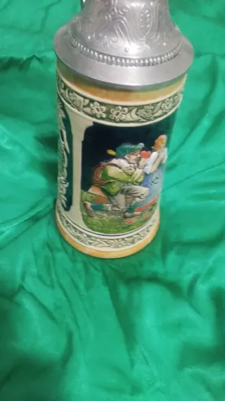 Boccale birra Germania coperchio zinco