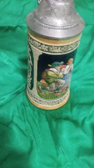 Boccale birra Germania coperchio zinco
