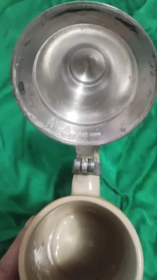 Boccale birra Germania coperchio zinco