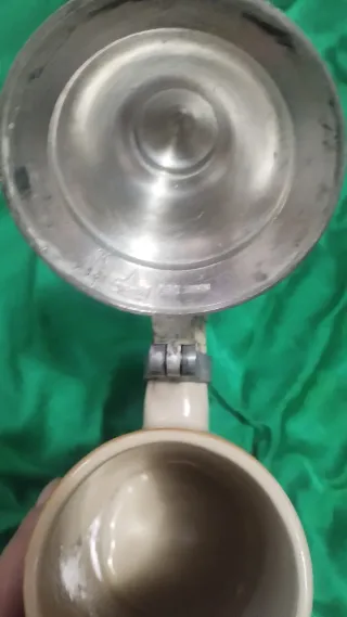 Boccale birra Germania coperchio zinco