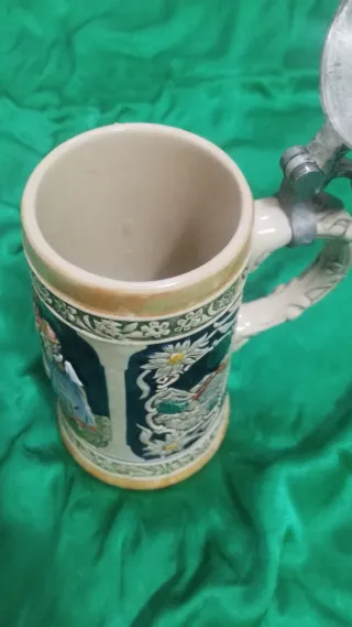 Boccale birra Germania coperchio zinco