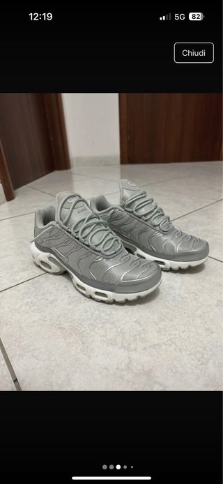 Nike Air Max Plus TN Argento Metallico