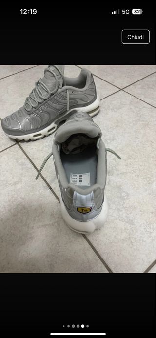 Nike Air Max Plus TN Argento Metallico