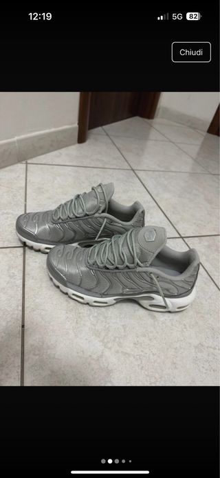 Nike Air Max Plus TN Argento Metallico