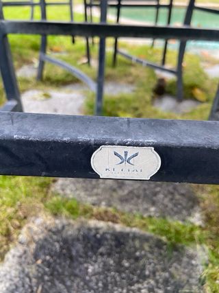 Mesa redonda jardín y 6 sillas