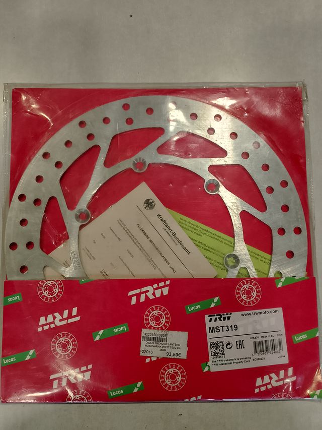 Disco Freno Delantero TRW MST319