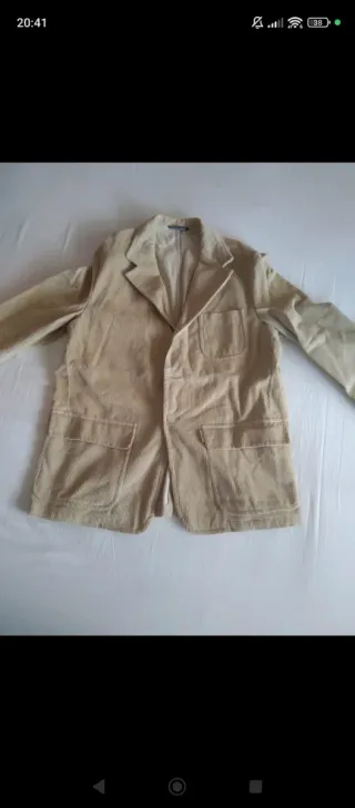 Chaqueta americana hombre beige