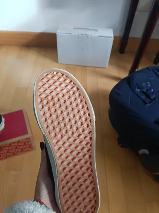 Zapatillas Vans Old Skool Mujer Negras Blancas