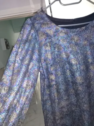 Vestito donna blu multicolor