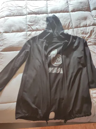 Chaqueta larga abierta con capucha Hom 60cm Lar74c