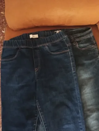 2 Vaqueros Azules y gris