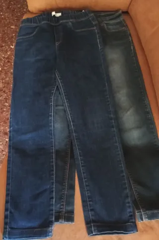 2 Vaqueros Azules y gris