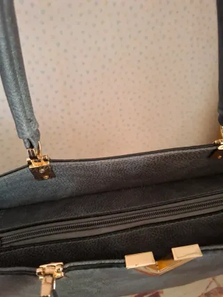 Borsa donna ecopelle grigia