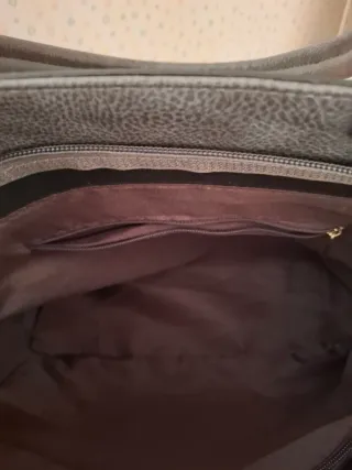 Borsa donna ecopelle grigia