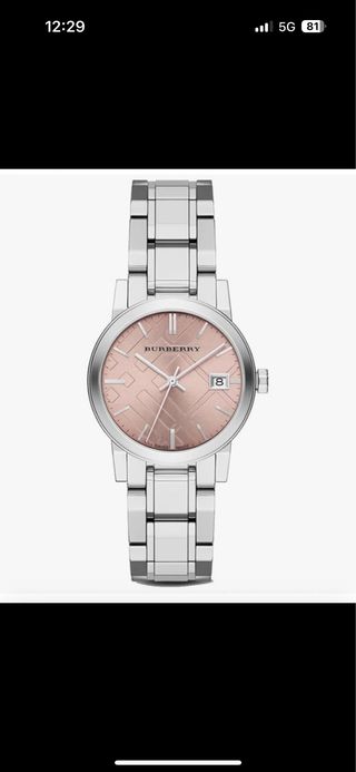 Orologio Burberry donna quadrante rosa e cinturino