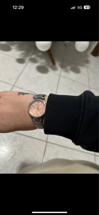 Orologio Burberry donna quadrante rosa e cinturino