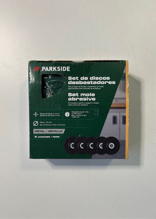 Set 5 Discos Desbastar Metal Parkside 115mm