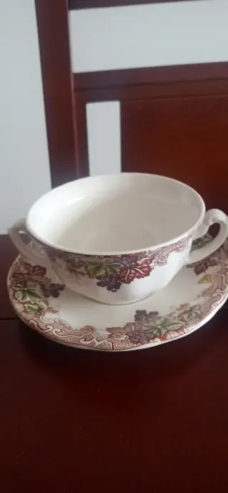 Tazas consomé La Cartuja antiguas