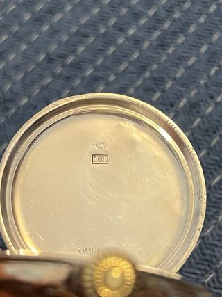 Reloj de bolsillo plata funcionando muy bien