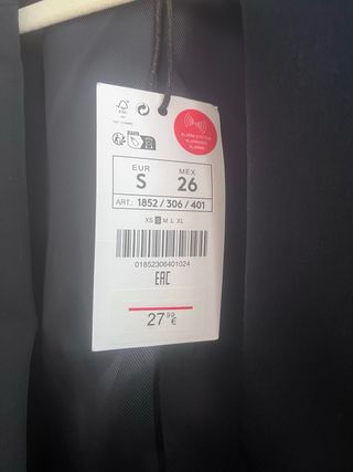 Blazer oversize Lefties negro Talla S