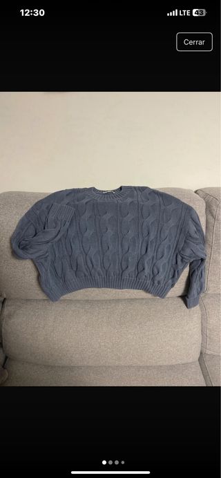 Jersey Mango trenzado azul Talla XS/S