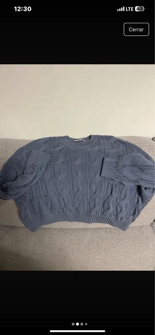 Jersey Mango trenzado azul Talla XS/S