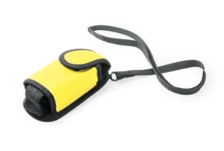 Portaoggetti da collo giallo e nero