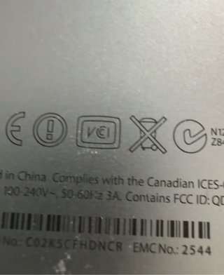 Ordenador Apple iMac modelo A1418 (ESTROPEADO)