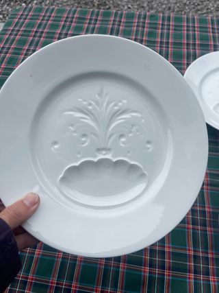 Juego 4 Platos Franceses Porcelana