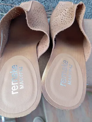 Sandalias Mary paz  Cuero Marrón Talla 39