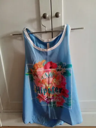 Camiseta tirantes flores S Stradivarius